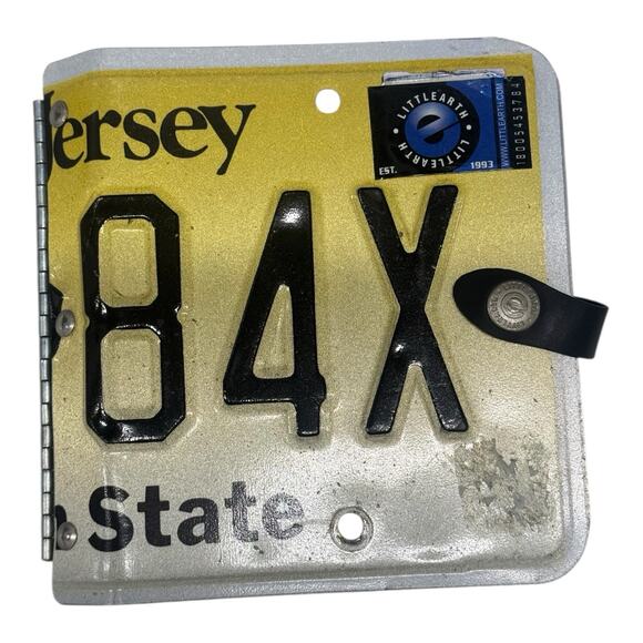 Little Earth Handbags - Little Earth New Jersey License Plate Photo Album Binder Snap Authentic